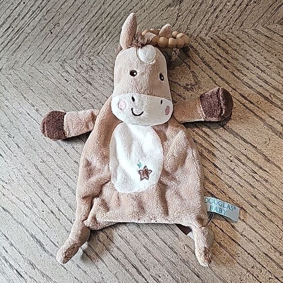 Plush baby teether blanket pony Douglas Baby - Picture 1 of 6
